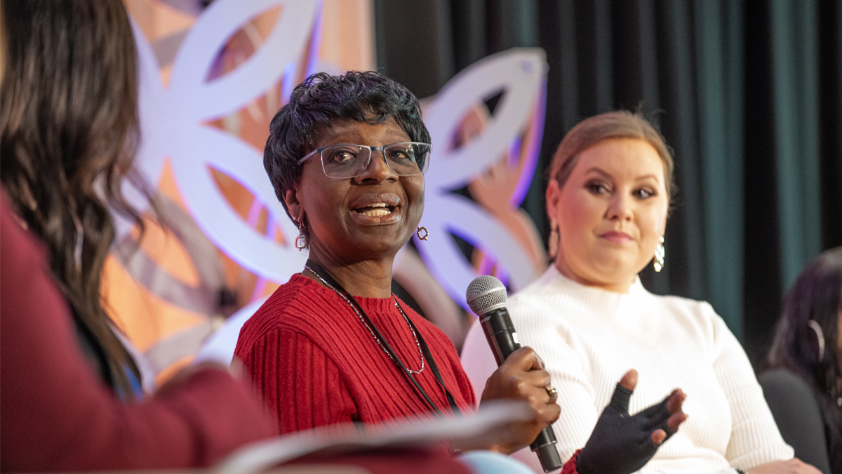 Yvonne Williams speaking at the 2025 Mets Conference