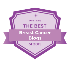 Healthline: The Best Breast Cancer Blogs of 2015 badge