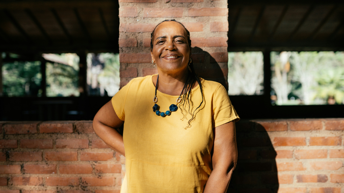A Black woman smiling