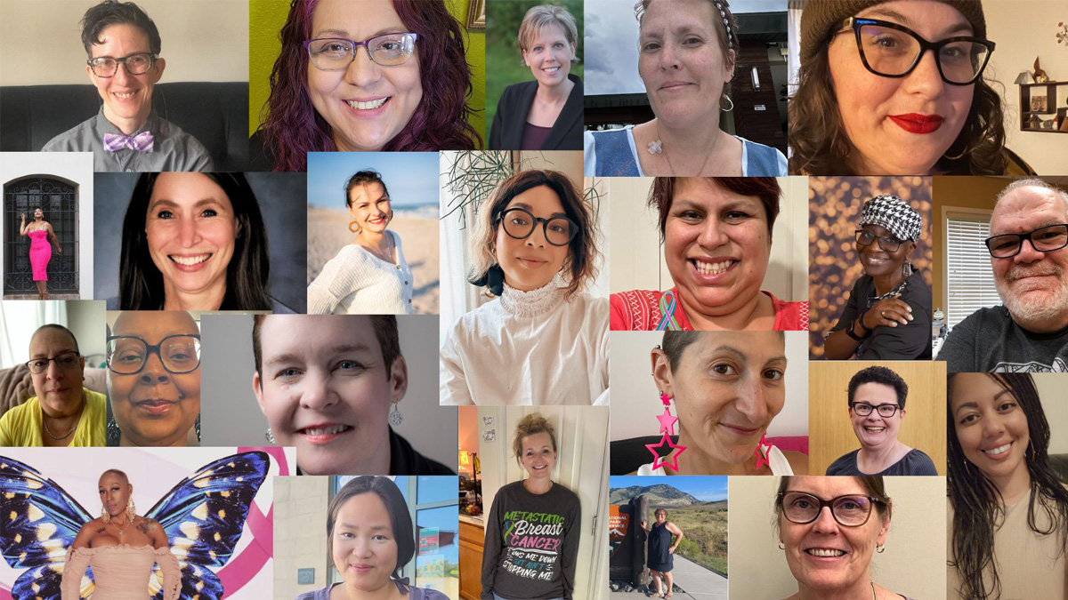 A collage of the diverse Hear My Voice advocates from 2024