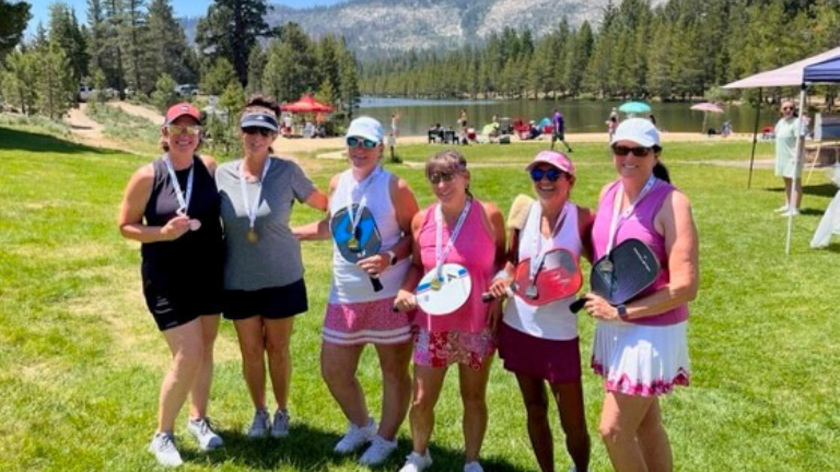 Group of women at Pickleball fundraiser