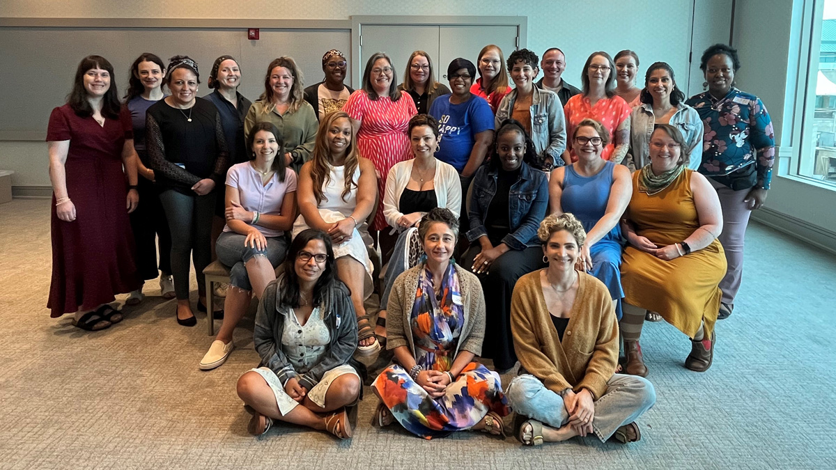 A diverse group of young advocates.