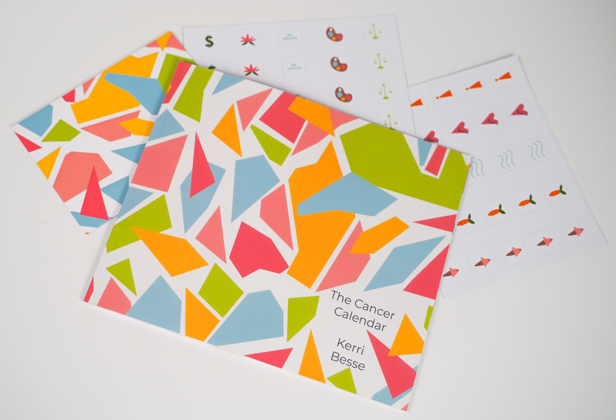 Cover of The Cancer Calendar with stickers