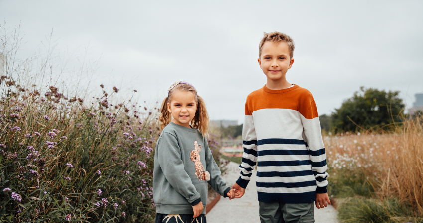 Gillian's daughter and son