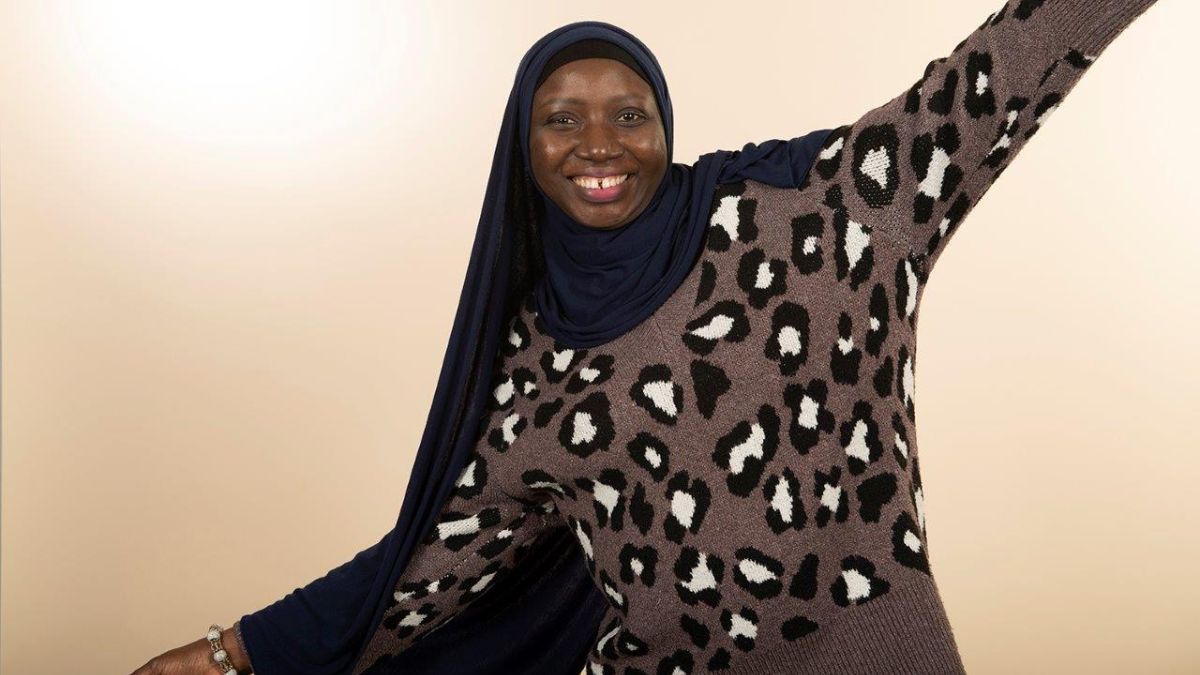 Kafayat Bolaji swoops her arms