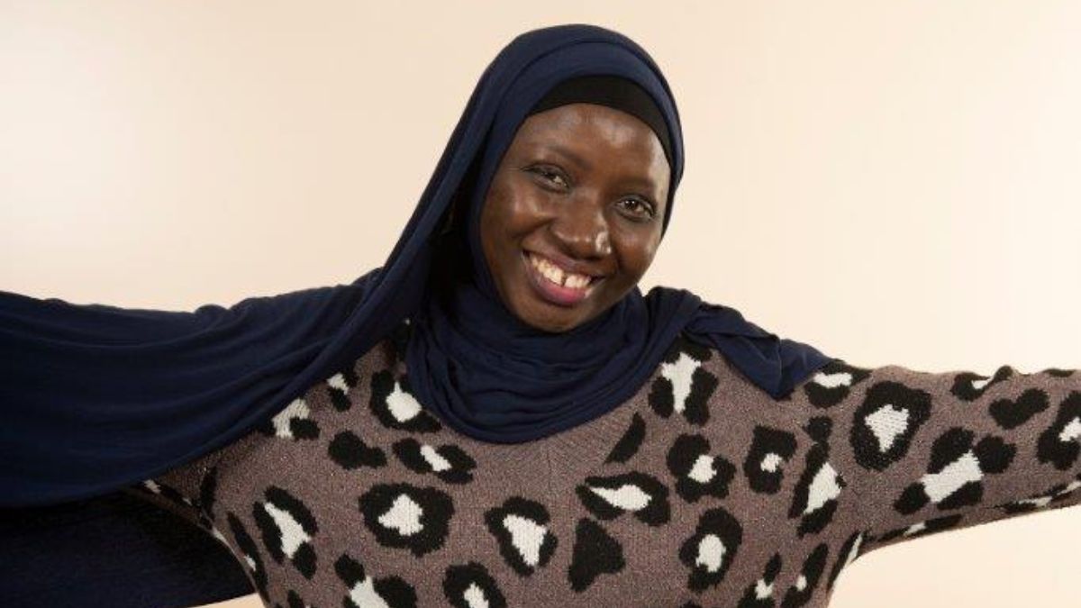Kafayat Bolaji with arms outstretched