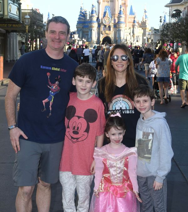 The Valenti family at Disney