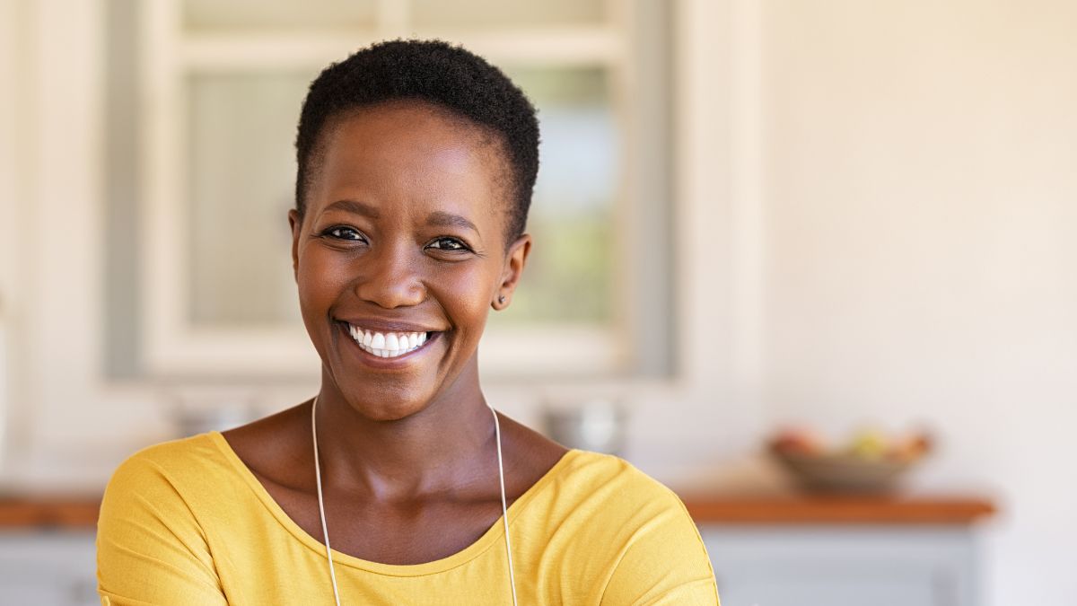 Woman smiling at the camera