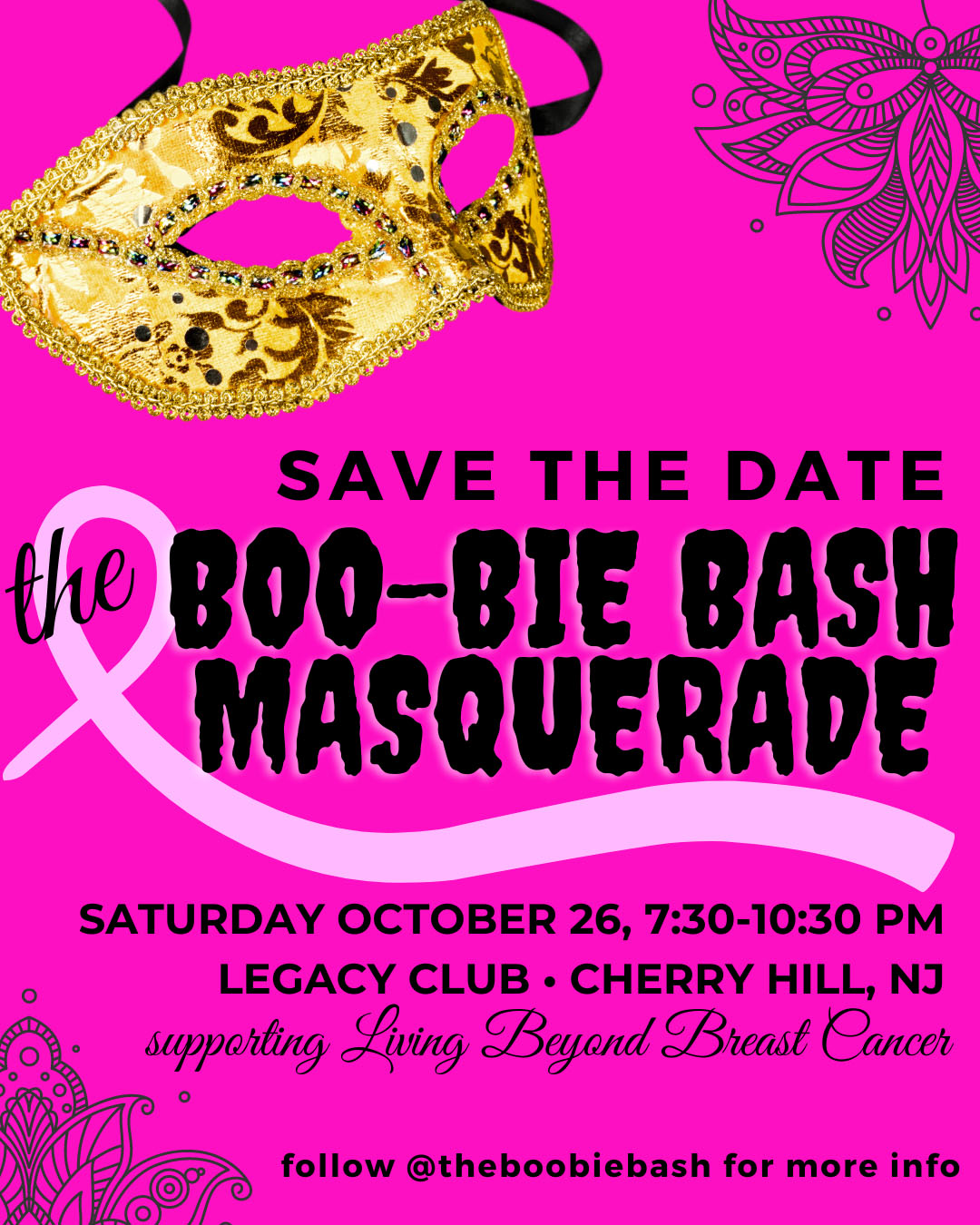 Save the Date: The Boo-Bie Bash Masquerade
