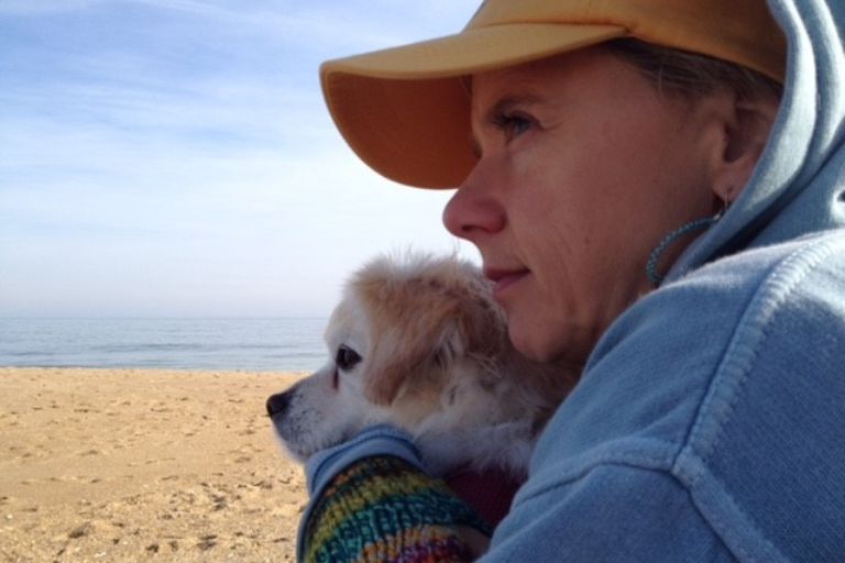 Laura-Lynn Renner and her dog, PJ