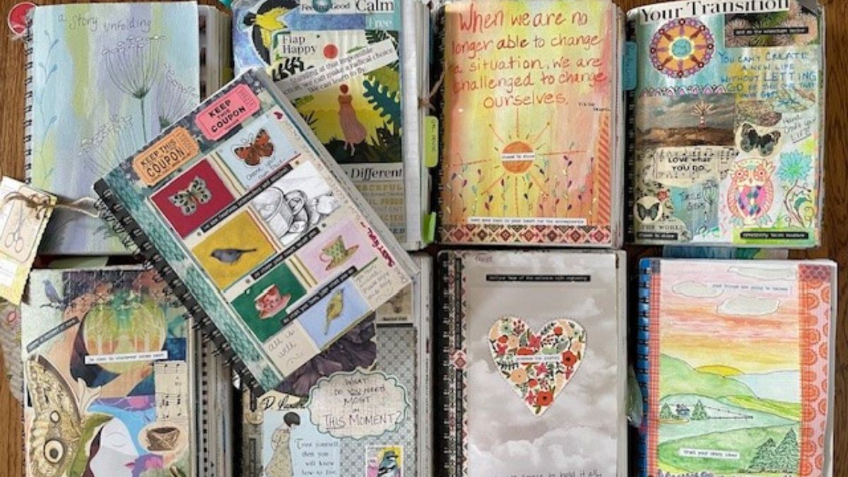 Laura-Lynn's art journal collection