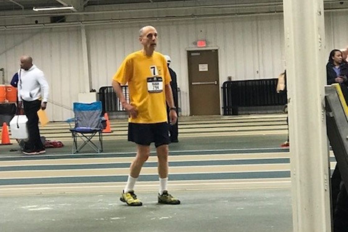 Bruce Rubin paces the basketball court, waiting for his chance to catch a pass.