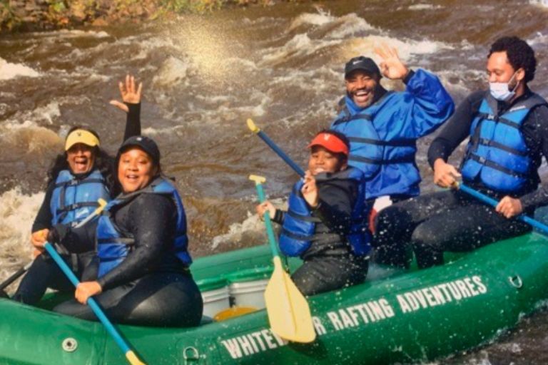 Stephani St. Cyr and her family have fun on a whitewater rafting trip.