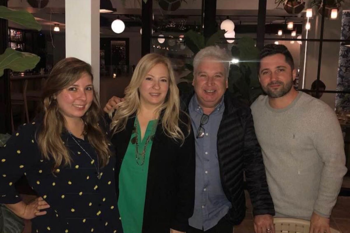 Maria Lleonart gathered with her husband, daughter, and son, for her 55th birthday, also the day she discovered the lump on her breast.