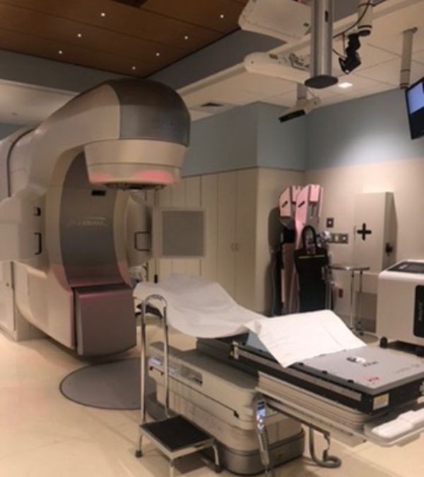 The radiation room where Maria Lleonart received treatment.