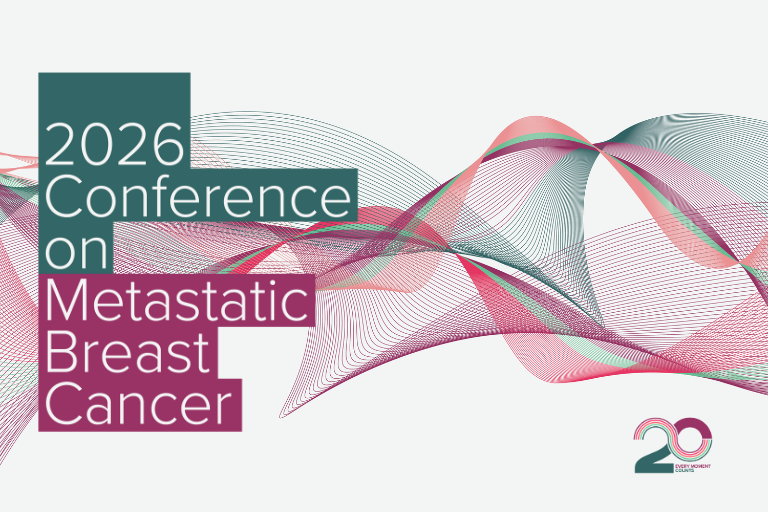 Graphic that reads, "2026 Conference on Metastatic Breast Cancer"
