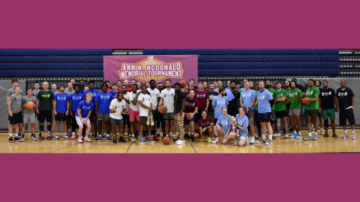 All of the teams at the Basketball fundraiser