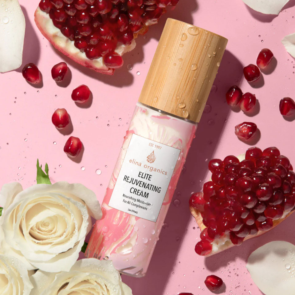 A small pink bottle labeled 