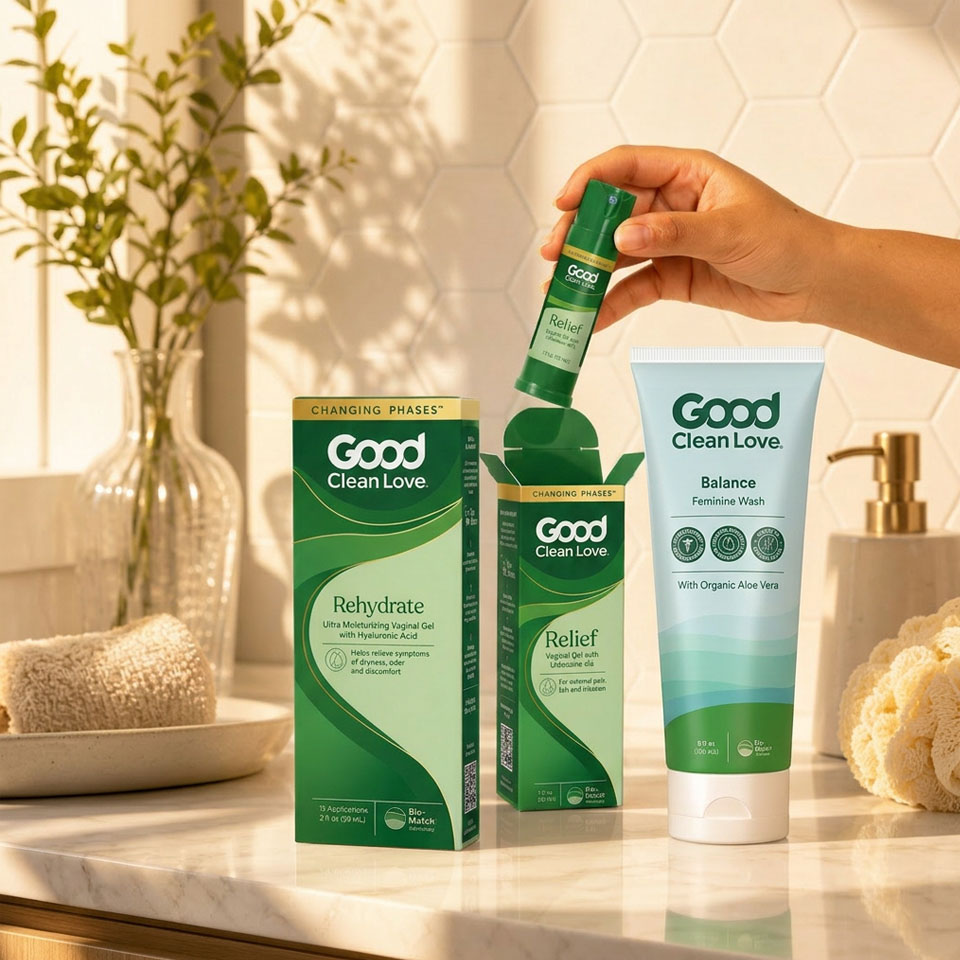 3 vaginal/feminine heath products from Good Clean Love