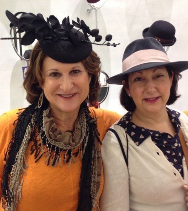 Nancy Poorvu and her best friend don stylish hats and scarves in Paris.