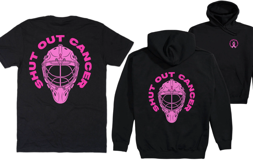A black t-shirt and sweatshirt that reads,