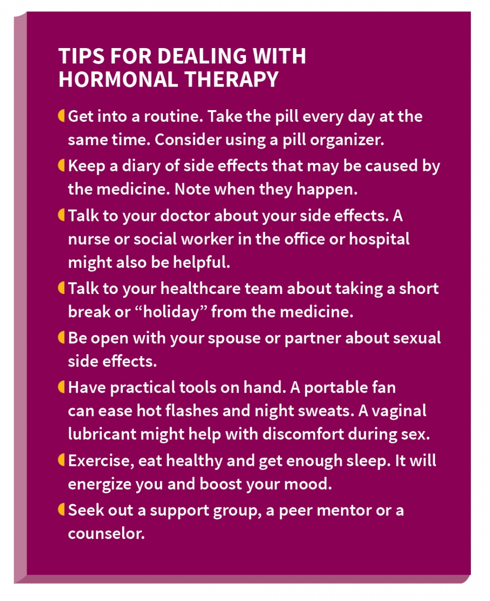 Tips for Dealing With Hormonal Therapy